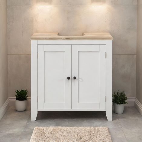 Meuble de salle de bain bianco en MDF 60 x 30 x 60 cm (1/5)