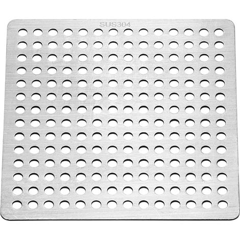 Couvercle filtrant pour drain de douche, en acier inoxydable, carré, grille de vidange de douche pour salle de bain, filtre à cheveux pour drain de douche, protection de filtre d’évacuation (1/5)