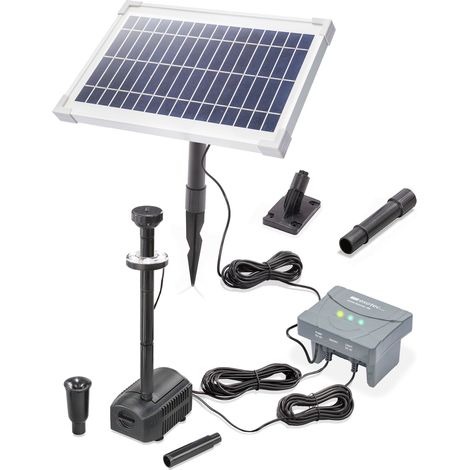 esotec Solar Teichpumpenset 8/400 LED mit 6,4V/4Ah LiFe-Akkuspeicher 101936