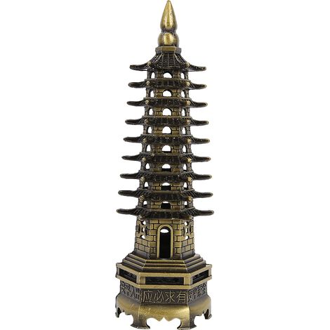 Modell des Wenchang-Turms, einer chinesischen Architekturstatue zur Dekoration und für Sammler. (1/5)