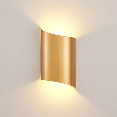 Weiße Wandleuchte für den Innenbereich, warmweiße Wandleuchte fürs Schlafzimmer, LED-Wandleuchte, goldene Wandleuchte. Wandteppich – RW Kinderwandleuchte (1/5)