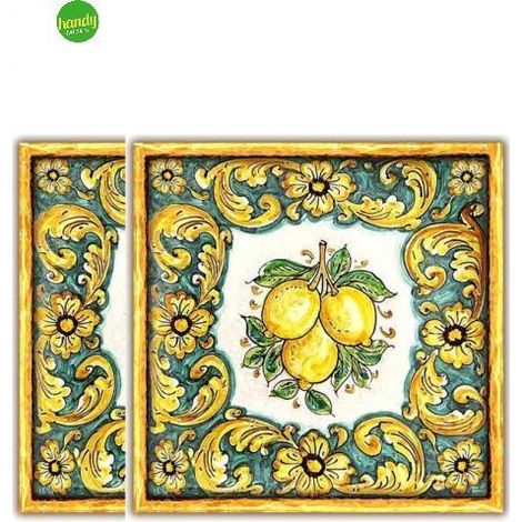 Sottopentola Lupia 20x20cm limoni 2pz