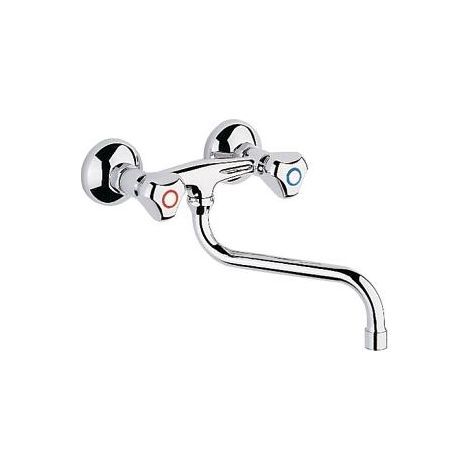 Grohe S-Auslauf 13017 Ausladung 301mm Verschraubung 3/4'' chrom (1/5)