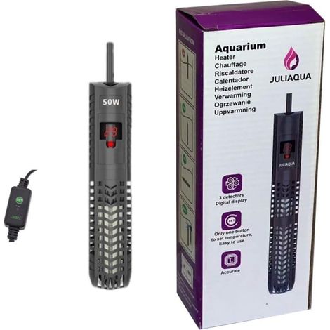 Chauffage Aquarium avec Affichage Température Eco Réchauffeur réglable 50W/100W/200W/300W/500W (Y5-50W) (1/3)