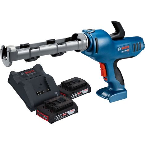 Bosch GCG 18V-310 Professional Akku Kartuschenpresse 18 V 310 ml 3,5 kN + 2x Akku 2,0 Ah + Ladegerät