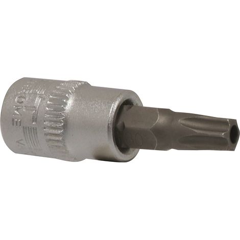 DRAKKAR - Douille tournevis 1/4" avec embout 37mm Torx® alésé TT8 - 12067 - Ce produit de marque DRAKKAR est neuf.