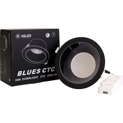 BLUES Downlight 15W noir SEERA ASLED BLU15BSEE