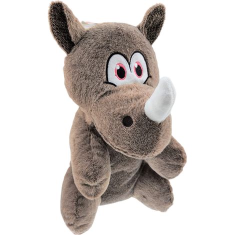 Peluche Henny Rhino couleur taupe hauteur 40 cm jouet pour chien. - Flamingo (1/5)