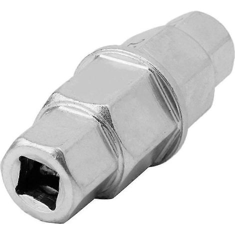 Outil hexagonal pour axes de motos argentés 17 mm, 19 mm, 22 mm et 24 mm douille Allen pour axe adaptateur pour axe. (1/5)