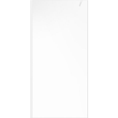 Paroi de douche à l'italienne - Blanc mat - Verre 6 mm - 140x200 cm - DAREN (1/3)