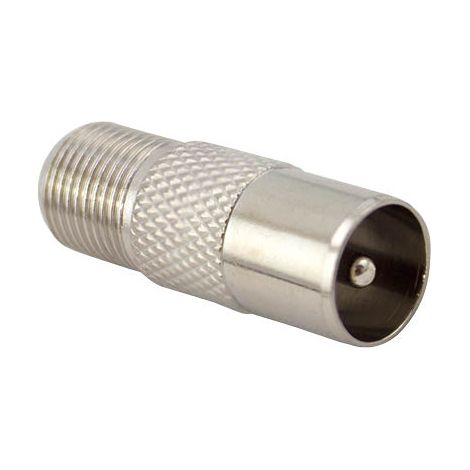 Adaptador conector macho TV a F hembra GSC 2601353