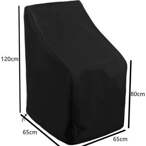 Housse de protection pour meubles de jardin - Marque - Modèle - Protection UV - Résistant aux intempéries - Noir (1/4)