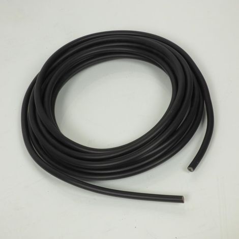 Fils électrique HT haute tension de bougie noir Ø6mm x 5m pour (1/2)