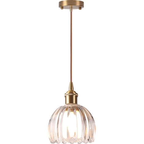 Lámpara Colgante De Vidrio, Lámpara De Techo Interior Vintage,Plafones Retro, Lámpara Colgante Moderna Para Dormitorio, Pasillo