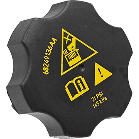 The reference number 68249136AA is suitable for the following car parts from Dodge Jeep Cherokee: oil tank cap, water tank cap and coolant tank cap.