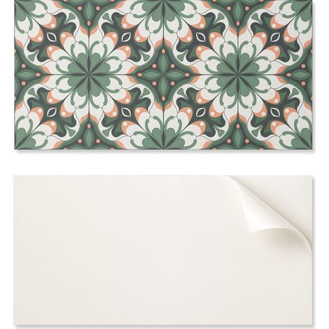 Vinilo autoadhesivo para decoraci贸n de paredes interiores, 100x50 cm, con elegante estampado de plantas.
