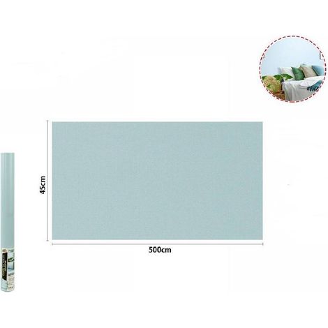 Trade Shop - Rotolo Pellicola Adesiva Azzurro Chiaro 45cm X 5mt Mobili Carta Da Parati 71121 - (1/2)