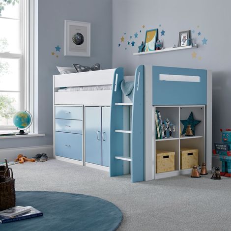 Lacy Blue Storage Mid Sleeper Bed (1/5)