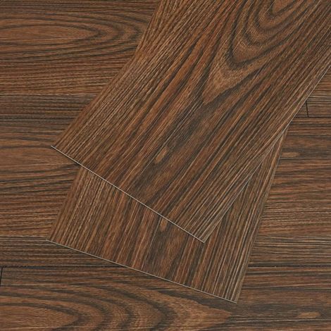 TrAdE Shop Traesio - Pavimento Finto Parquet Effetto Legno Piastrelle Adesive 15x90cm Spessore 6mm - (1/5)