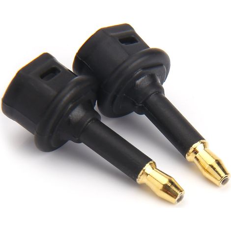 Adaptateur audio numérique optique Toslink vers jack 3.5mm (Mini Toslink) - Lot de 2 (1/4)