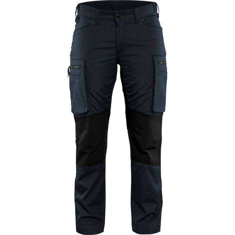 Pantaloni da lavoro maintenance stretch donna 7159 - Blu scuro/Nero S - FR(38) - SE(C36) - Standard (1/5)