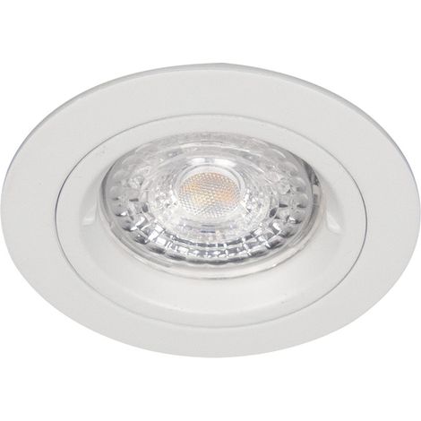 Spot BE BEST 1/4 de tour IP65 BBC GU10 rond fixe, blanc mat IP65 - EUROPOLE - 236514 (1/3)