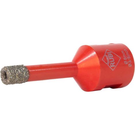 Rubi 8mm Dry Cut Diamond Drill Bit for Ceramic & Stone