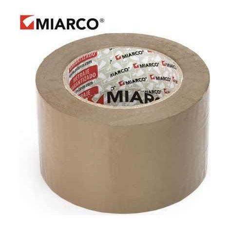 MIARCO rollo precinto 4866 marron 134 miarco , Cinta adhesiva de polipropileno biorientado con adhesivo caucho natural. Disponible en colores marrón, transparente y blanco.