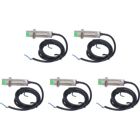 Capteur de proximité inductif M18 sans contact avec LED rouge, interrupteur de proximité 2 fils normalement fermé, 10-36 V CC (1/5)
