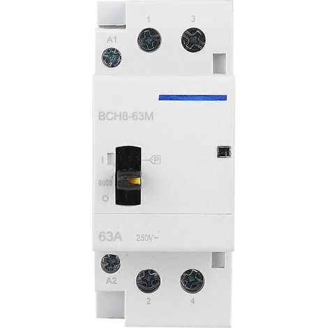 BCH8-63M 2P 63A 230V Haushalts-Wechselstromschütz DIN-Schienenmontage mit manuellem Steuerschalter (2NC)