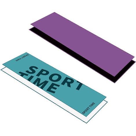 Lot de 2 serviettes de plage en microfibre pour le camping, la randonnée, la salle de sport, la plage, la natation et le yoga - Style 2 (1/5)