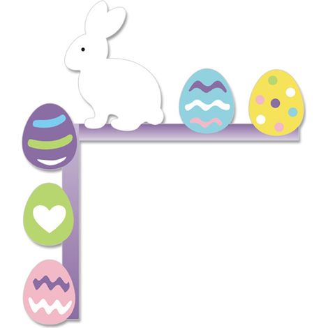 Ornement De Coin De Porte De Pâques - Lapin En Bois Et Maison Creuse Avec Carotte Et Lettres Colorées - Décoration Intérieure Festive - 1 Pièce (1/5)