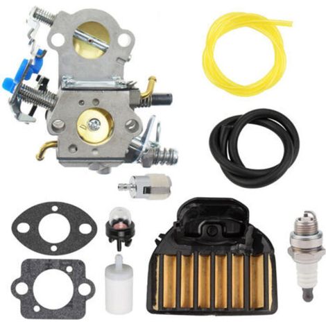 Carburador WTA-29 para Husqvarna 455 460 con filtro de aire de repuesto para motosierra con filtro de aire (1/4)
