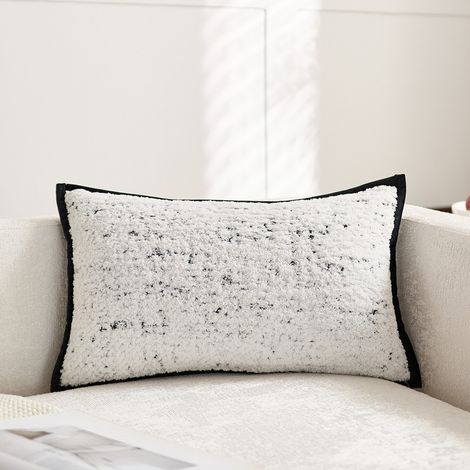 Taie d'oreiller individuelle Nuit étoilée - 30 x 50 cm Taie d'oreiller en chenille, coussin ultra-doux, coussin de dossier, housse de dossier pour fenêtre en baie, taie d'oreiller de canapé (1/5)