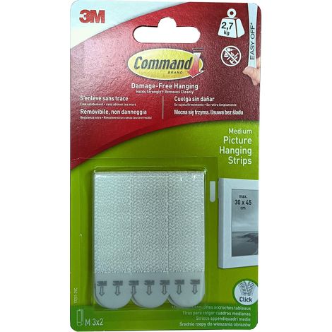 3m tiras command colgar cuadros blanca 2,7 k 17204whi 7100336967