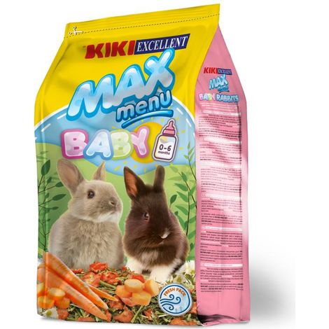 Kiki Max Menu Conejos Babys - Alimento Completo para Conejos Babys