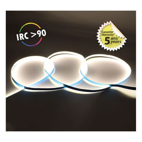 Bandeau LED COB 6000K 5 m 320 LED/m 9W/m IP20 - 24V - Garantie 5 ans Miidex Lighting®