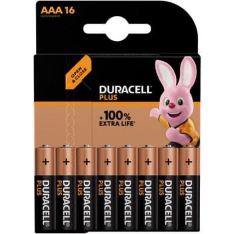 Duracell Plus 100 Pilas Alcalinas 16 piezas 1,5 V