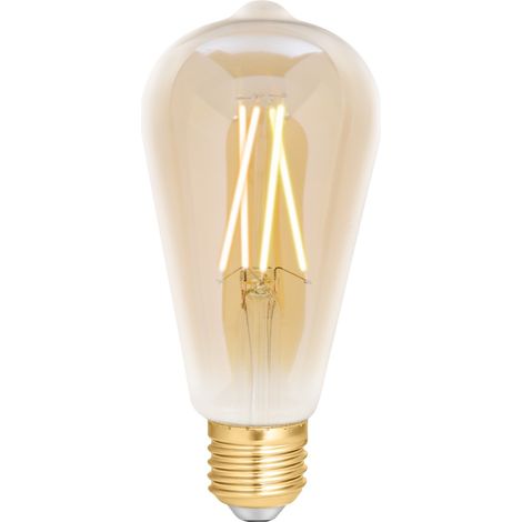 WiZ Smart LED E27 Edison Filament Ambre 6.5W 720lm - 820-845
