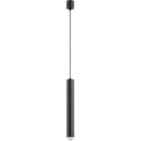 Suspension moderne tube noir îlot cuisine E14 10W Latik (1/3)