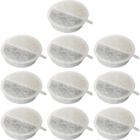 Lot de 10 filtres à éponge pour fontaine à eau pour animaux de compagnie, filtre biologique non tissé (1/4)