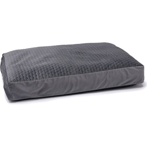 K Materasso Dog Velvet 100 x 70 x 15 cm Grigio scuro