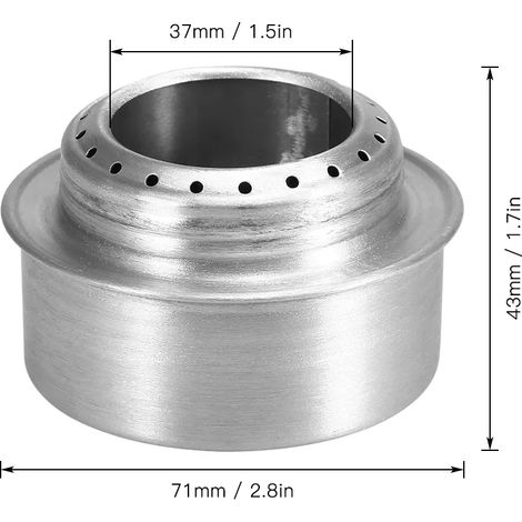 Réchaud de camping extérieur, réchaud à alcool, mini réchaud à alcool avec support en croix, support de rangement, réchauds de cuisson portables (1/5)