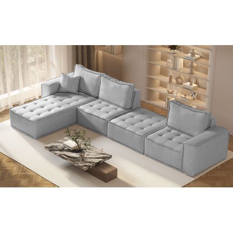 Bohoo modulare Ecke XL Grau Links (1/5)