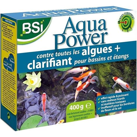 BSI - Aqua Power - Double Action - Anti-Algues - Clarifiant - Liquide - Pour Bas