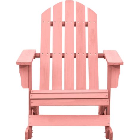 Maison Exclusive - Adirondack-Schaukelstuhl Massivholz Tanne Rosa
