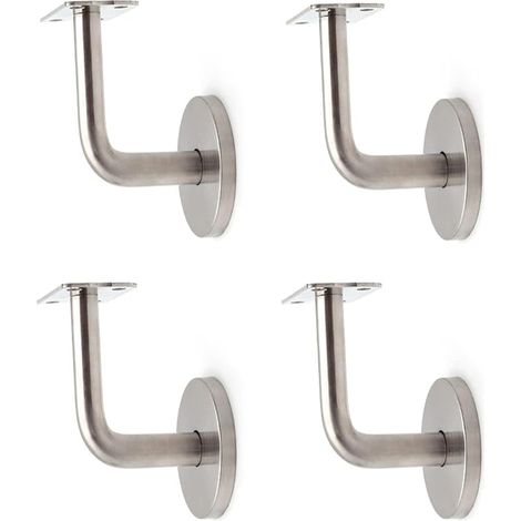 4 Pièces Mains Courantes Supports Muraux, Support de Main Courante, pour la Protection de Sécurité Dans les Cages D'escalier, Couloirs, Salles de Bain, etc (1/5)
