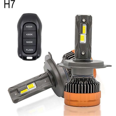 LED-Autoscheinwerferlampe mit Fernbedienung, drei Farben. – AquaForge