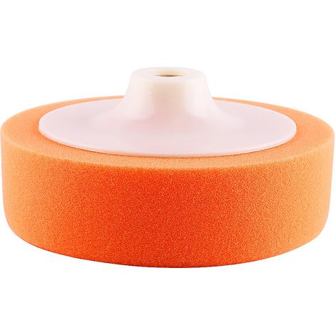 1 Pièce Roue de Polissage Orange 6" (15 cm) pour Lustrage et Cire de Voiture - Pad Éponge pour Polisseuse (1/5)