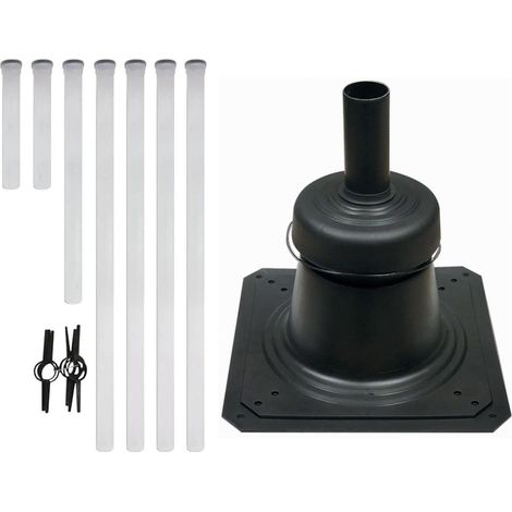 Vaillant Set 1.55 Luft-Abgasführung 10m DN 80 Paket mit Schachtabdeckung (1/5)